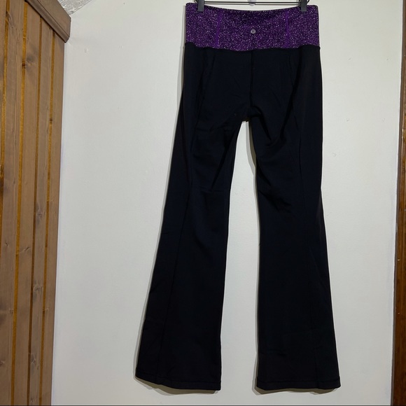 Lululemon Groove Pant Black Flare Leggings Size 8 - Picture 4 of 7